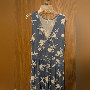 41 Hawthorn Blue and White Floral Jumpsuit